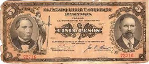 Estado-De-Sinaloa-Cinco-Pesos